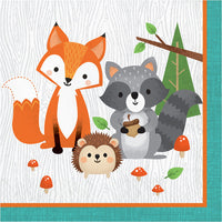 192 pc Bulk Wild One Woodland Animals Luncheon Napkins - Birthday Party Supplies by Creative Converting
