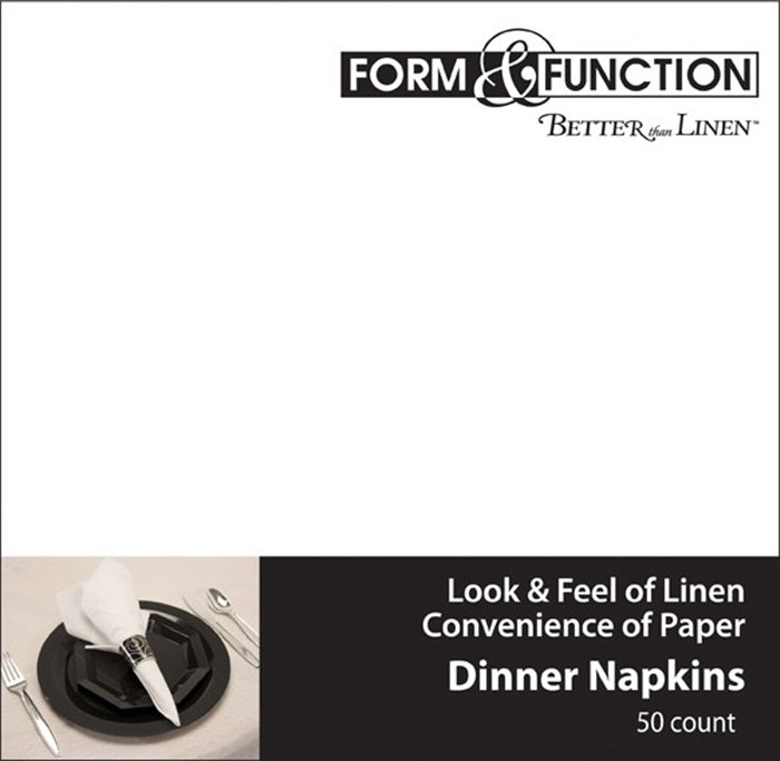 Bulk 600 pc White Better than Linen Dinner Napkins Catering Pack  - Solid Color Party Tableware by Creative Converting