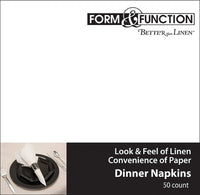 Bulk 600 pc White Better than Linen Dinner Napkins Catering Pack  - Solid Color Party Tableware by Creative Converting