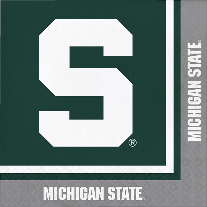 240 pc Bulk Michigan State University Luncheon Napkin - Sports Party Supplies by Creative Converting