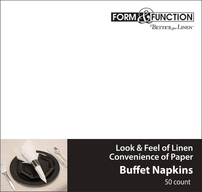 Bulk 600 pc Better than Linen White Guest Towels Catering Pack  - Solid Color Party Tableware by Creative Converting