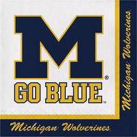 240 pc Bulk University of Michigan Luncheon Napkin - Sports Party Supplies by Creative Converting