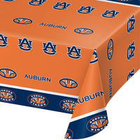 12 pc Bulk Auburn Plastic Table Covers - Sports Party Supplies by Creative Converting