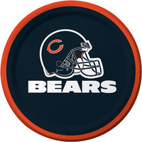 96 pc Bulk Chicago Bears Dessert Plates - Sports Party Supplies by Creative Converting