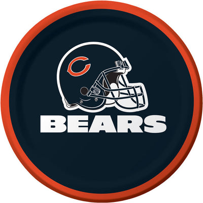 96/Case Bulk Chicago Bears Dessert Plates