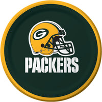 96 pc Bulk Green Bay Packers Dessert Plates - Sports Party Supplies by Creative Converting