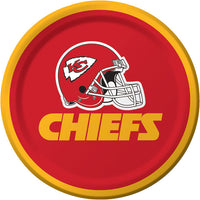 96 pc Bulk Kansas City Chiefs Dessert Plates - Sports Party Supplies by Creative Converting
