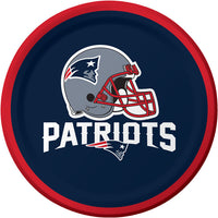 96 pc Bulk New England Patriots Dessert Plates - Sports Party Supplies by Creative Converting