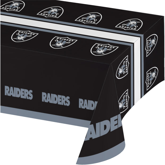 12 pc Bulk Las Vegas Raiders Table Covers - Sports Party Supplies by Creative Converting