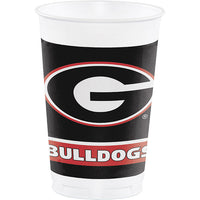96 pc Bulk University of Georgia 20 oz Plastic Cups - Sports Party Supplies by Creative Converting