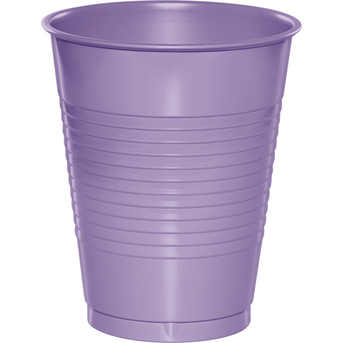 Bulk 240 pc Luscious Lavender 16 oz Plastic Cups - Solid Color Party Tableware by Creative Converting