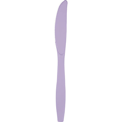 Bulk 288 pc Luscious Lavender Plastic Knives  - Solid Color Party Tableware by Creative Converting
