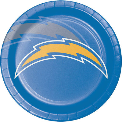 96/Case Bulk Los Angeles Chargers Dinner Plates