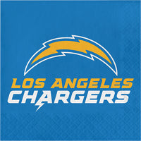 192 pc Bulk Los Angeles Chargers Luncheon Napkins - Sports Party Supplies by Creative Converting