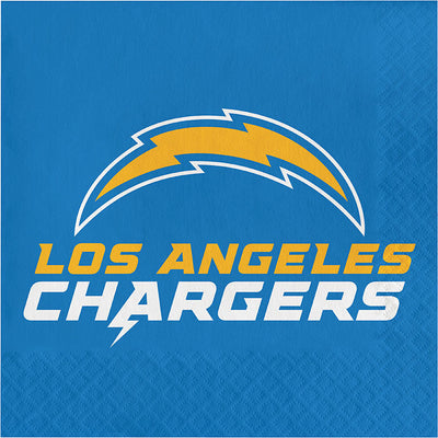 192/Case Bulk Los Angeles Chargers Luncheon Napkins