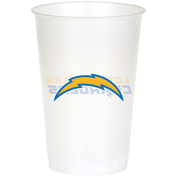 96 pc Bulk Los Angeles Chargers 20 oz Plastic Cups - Sports Party Supplies by Creative Converting