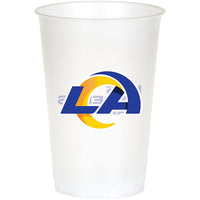 96/Case Bulk Los Angeles Rams 20 oz Plastic Cups
