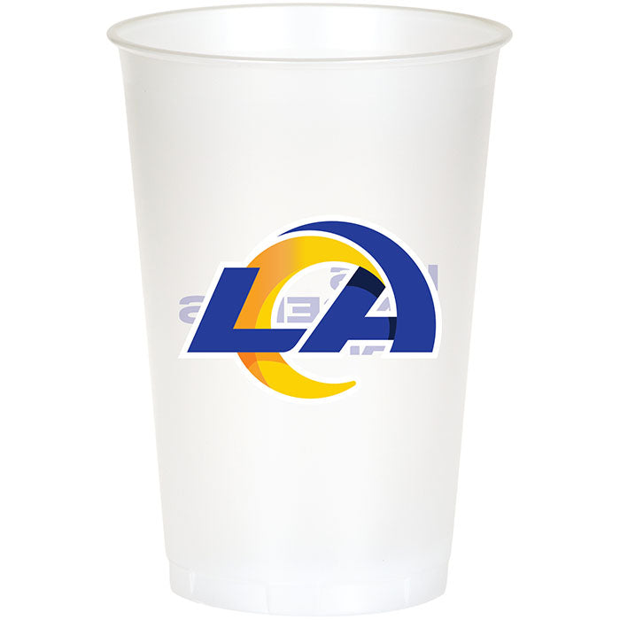 96 pc Bulk Los Angeles Rams 20 oz Plastic Cups - Sports Party Supplies by Creative Converting