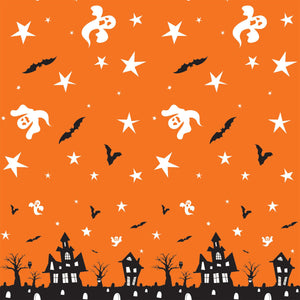 Bulk Halloween Party Haunted House Tablecover (Case of 12) by Beistle