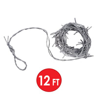 Halloween Party Supplies: Silver Barbed Wire Garland