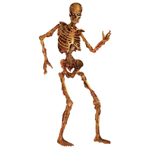 Beistle Halloween Jointed Skeleton- Orange
