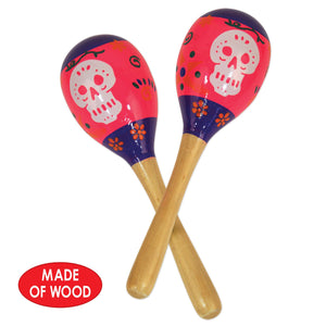 Day Of The Dead Maracas, party supplies, decorations, The Beistle Company, Day of the Dead, Bulk, Holiday Party Supplies, Day of the Dead Decorations