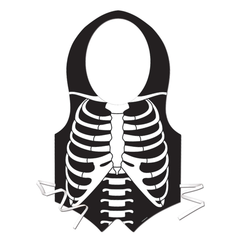Beistle Halloween Plastic Skeleton Rib Cage Vest