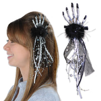 Beistle Halloween Skeleton Hand Hair Clip