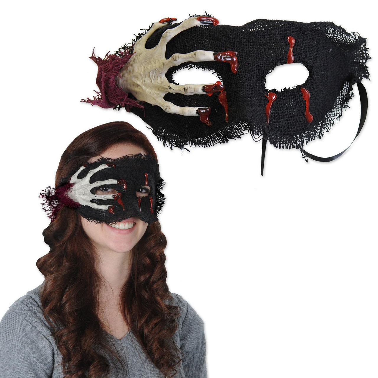 Beistle Halloween Skeleton Hand Mask