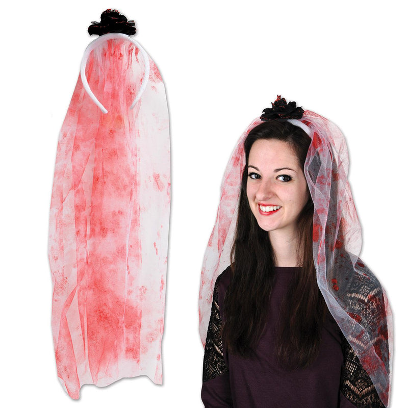 Beistle Halloween Bloody Veil Headband