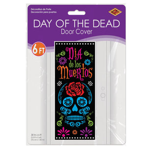 Bulk Day Of The Dead Door Cover (Case of 12) by Beistle