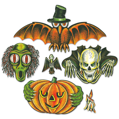 Beistle Vintage Halloween Totem Pole Cutouts (6/Pkg)