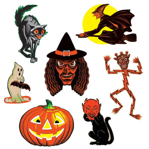 Beistle Vintage Halloween Classic Cutouts (7/Pkg)