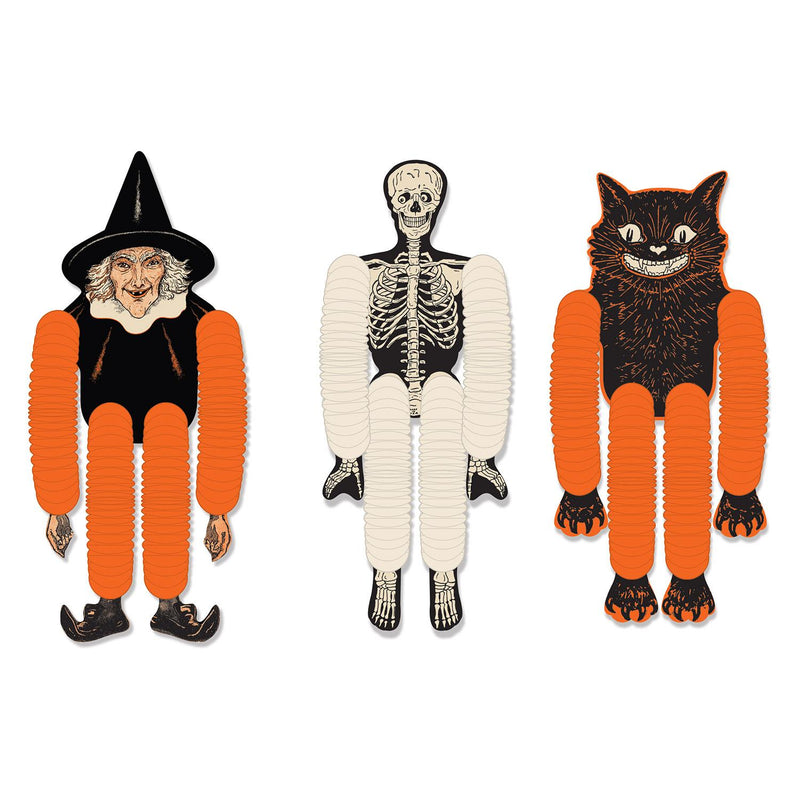 Beistle Vintage Halloween Tissue Dancers (3/Pkg)