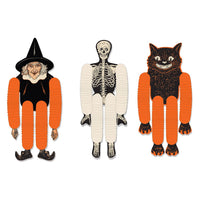 Beistle Vintage Halloween Tissue Dancers (3/Pkg)
