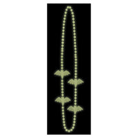 Halloween Glow In The Dark Bat Bead Necklaces (2/Pkg)