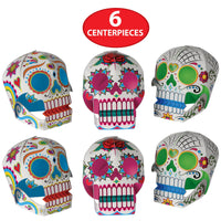 Beistle 3-D Day of the Dead Sugar Skull Centerpieces