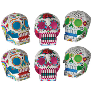 Beistle 3-D Day of the Dead Sugar Skull Centerpieces