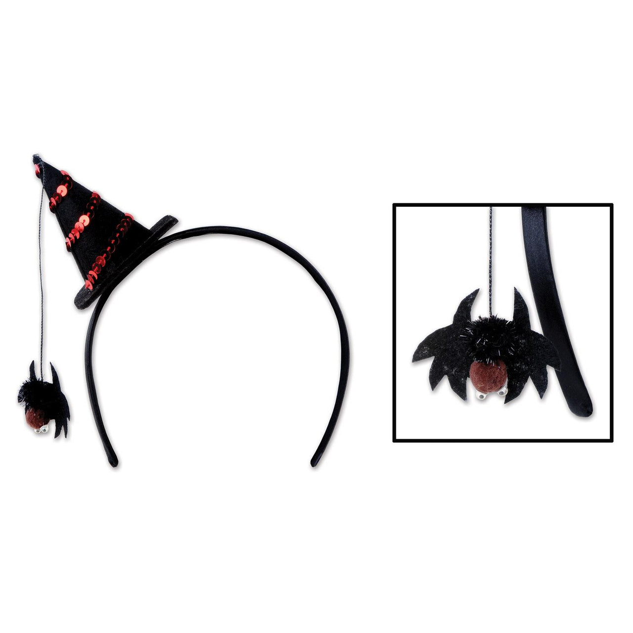 Beistle Halloween Spider Witch Hat Headband