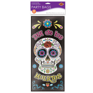 Bulk Day Of The Dead Cello Bags (Case of 300) by Beistle