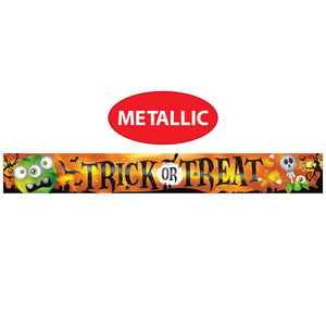 Beistle Metallic Trick Or Treat Banner