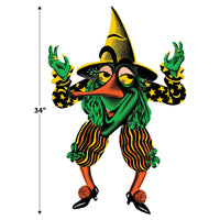 Beistle Vintage Halloween Jointed Witch Goblin