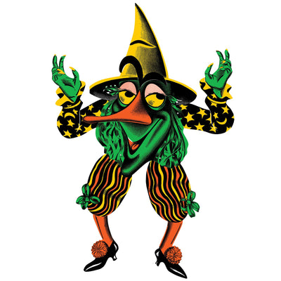 Beistle Vintage Halloween Jointed Witch Goblin