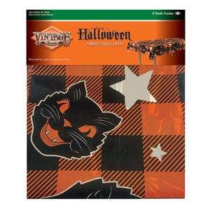 Bulk Vintage Halloween Fabric Tablecover (Case of 12) by Beistle