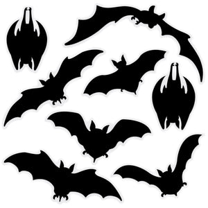 Beistle Halloween Bat Silhouette Clings