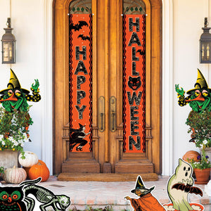 Beistle Vintage Halloween Fabric Door Panel Set