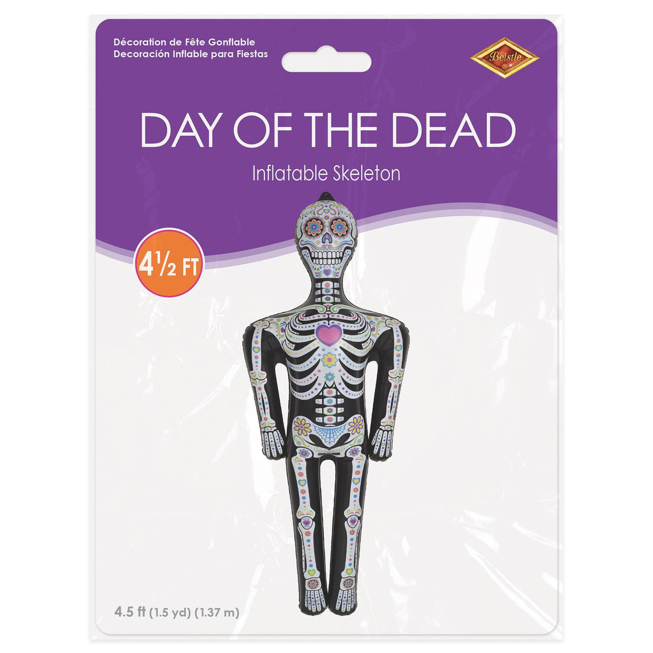 Bulk Day Of The Dead Inflatable Skeleton (12 Pkgs Per Case) by Beistle