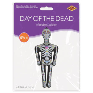 Bulk Day Of The Dead Inflatable Skeleton (12 Pkgs Per Case) by Beistle