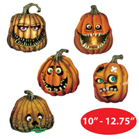 Beistle Creepy Jack-O-Lantern Cutouts