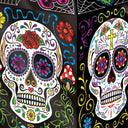 Bulk Foil Day Of The Dead Paper Lanterns (Case of 36) by Beistle